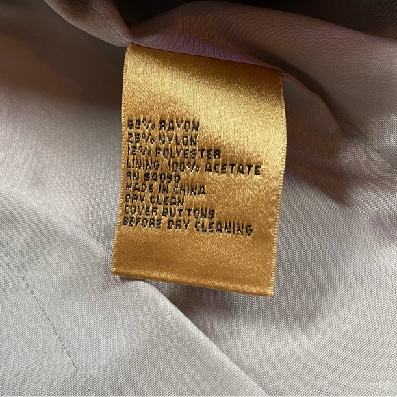 Vintage Kasper Gold Label Ruffled Metallic Jacket - Picture 9 of 9